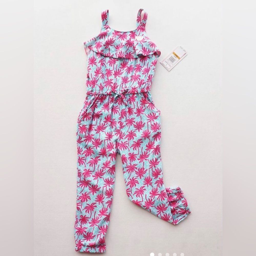 Juicy Couture Teal & Pink Jumpsuit